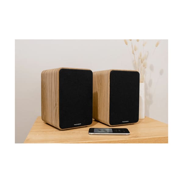 Enceinte THOMSON 100W en bois (WS602DUO) Enceinte THOMSON 100W en bois (WS602DUO)